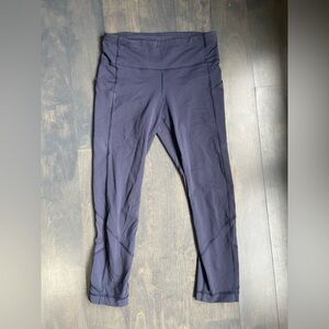 Lululemon Navy Blue Cropped Leggings Size 4